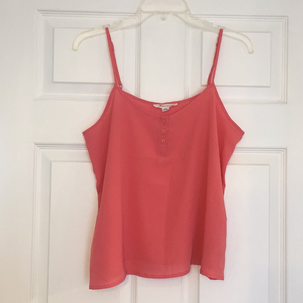 Forever 21 coral orange spaghetti strap shirt